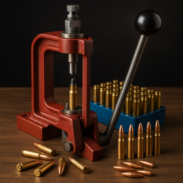 Máquina de recarga de munições com cartuchos – Curso de Recarga de Munições do Pilar Clube de Tiro e Caça em Pilar do Sul SP